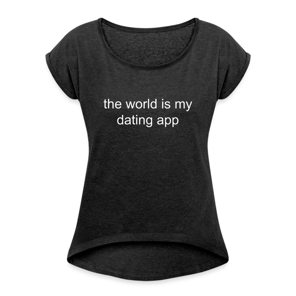 World is my Oyster - heather black