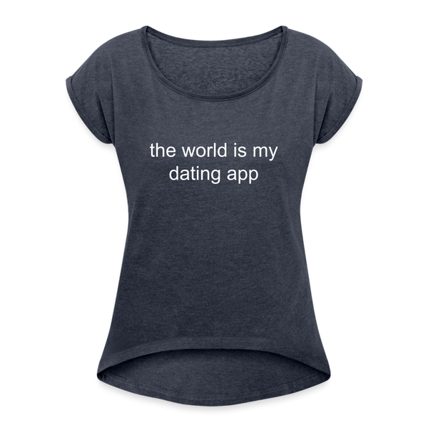 World is my Oyster - navy heather