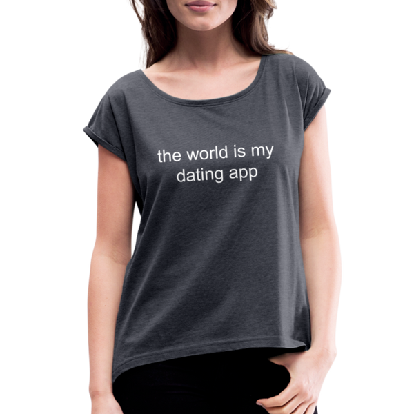 World is my Oyster - navy heather